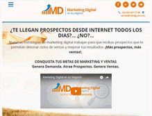 Tablet Screenshot of marketingdigitalensunegocio.com
